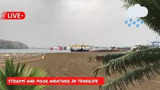 🔴LIVE: Stormy Tenerife-BAD WEATHER for a few days! August 2022🌧