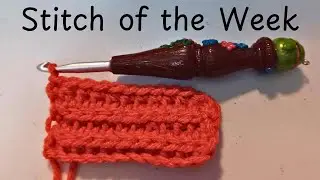 Easy Crochet Stitch - Horizontal V-Stitch Ridges