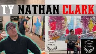 Reaction To Ty Nathan Clark, Inspired Me To Paint Fast Abstract Backgrounds in Volume