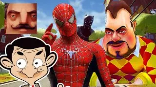 Hello Neighbor - New Neighbor Mr Bean Dark Riddle Spider-Man Bendy History Part 997 Gameplay