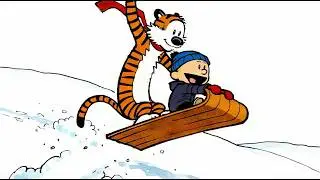 Calvin and Hobbes: The Great Sledding Day (Fan Animation)