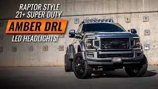 2020+ Ford Super Duty Morimoto XB LED Headlights Amber DRL Review & Install | Headlight Revolution