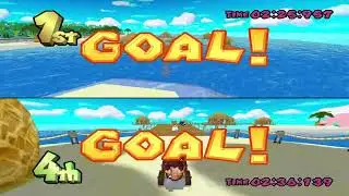 Mario Kart Double Dash Plus (Custom Tracks) #01 150cc - Mushroom Cup 2 (2 Players)