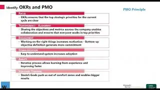OKRs (Objectives and Key Results) and the PMO