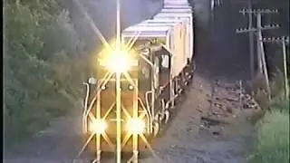 Guilford Rail train TV-96 through South Berwick Maine 1997