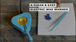Wax Seal Warmer Wax Seal Kit with Spoon and Tweezers, Great Tool for Melting Wax Seal Sticks