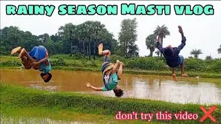 Rainy Season Masti Vlog //don't try ❌ this video// #rahulcyclestunt #stunt #viralvideo