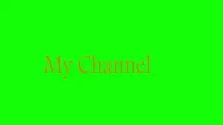 Channel intro text animation green screen created by puruvijay in AE
