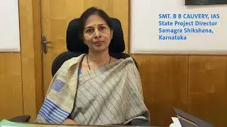 Smt B B Cauvery IAS SPD, Samagra Shikshana #karnataka message for #indiagetsreading Campaign