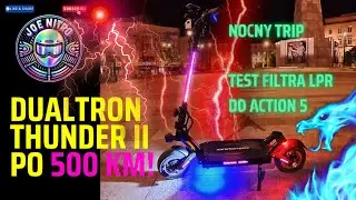 Nocna jazda Dualtron Thunder 2 test filtru nocnego do dji action 5 #dualtron #electricscooter #dji