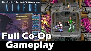 Aliens (1990 Arcade Game) - Full Co-Op Gameplay