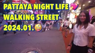 【日本人が消えた！?】パタヤ  ウォーキングストリートを散策 2024.01./ PATTAYA Walking street