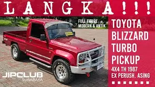 Langka!Toyota Blizzard Turbo Pickup 4x4 th 1987 ex perusahaan asing,full fiture modern, antik! 
