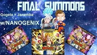 THE FINAL SUMMONS! GOGETA + JANEMBA BANNER! w/Nanogenix DBZ Dokkan Battle
