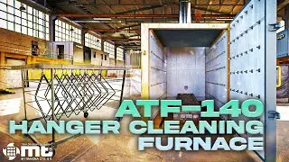 MT Makina ATF-140 High-Capacity Hanger Cleaning Furnace | Industrial Paint Stripping & Clean Stack