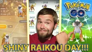 SHINY RAIKOU RAID DAY!!! Pokemon GO