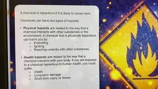 Two Types of Chemical Hazards