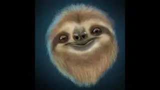 Speed paint in procreate! #shorts #sloth #procreare