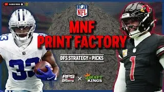 NFL DFS Picks & Lineups | CARDINALS @ COWBOYS | 11/3 - MNF Print Factory
