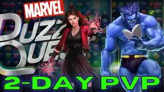 Marvel Puzzle Quest: 2-DAY PVP 3-STAR LAND TEAM COMBO BEAST | SCARLET WITCH BEST BUILDS | COMBOS
