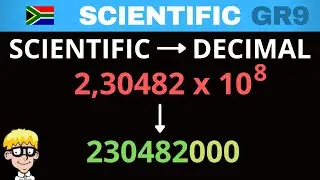 Научная нотация, класс 9: научная запись в десятичную