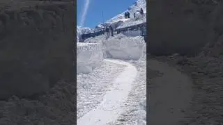 today at sadhna Top #ytshorts #snow #mountainswiev #travel #jannatkashmir #nature #sadhna #snowfall