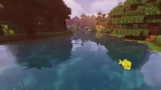 🏞 Minecraft Forest River Ambience With Relaxing Music (4K Shaders) 🏞