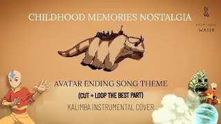 ATLA ENDING THEME SONG - Avatar's Love (cut+loop the best part) #childhood #nostalgia #atla #kalimba