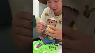Super chef Cubis monkey goes shopping help Dad!