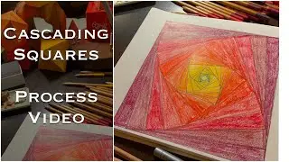 Cascading Squares | Nesting Squares | Geometry Lesson | Process Video