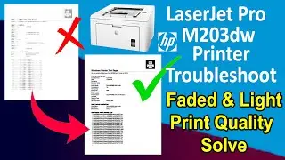 Light Print Solution in HP Laserjet Pro M203dw Printer