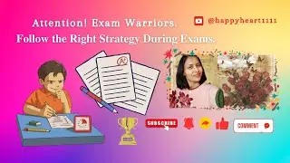 Attention! Exam Warriors. Follow the Right Strategy During Exams. 🎯