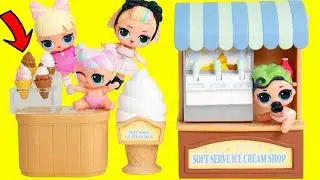 LOL Surprise Dolls Custom Get Married in Ooh La La Ice Cream | Toy Egg Videos