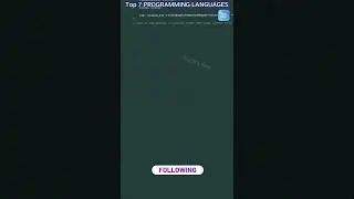 best programming language to learn 2022  ! top 7 programming language in 2022   #shorts