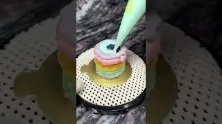 Easy Rainbow Cake! #shorts #cake #rainbow