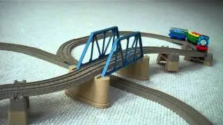Trackmaster 2 BRIDGE TRACK SET with Thomas The Train