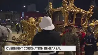 King Charles III's coronation preparations are happening at night for the best reason