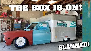 Box Install! (Old u-haul box) 1977 Datsun 620.