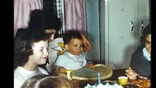 1960's Little Timmy Ray's 1st Kids Birthday Party Vintage Family Home Footage Video