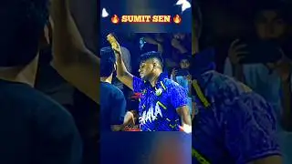 AGGRESSIVE SUMIT SEN🤯🔥💥  #youtubeshorts #shortsfeed #viral #cricket #cricketshorts #shorts #batting
