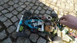 Starting RC Nitro car from long time Traxxas engine with EZ start and quick ride