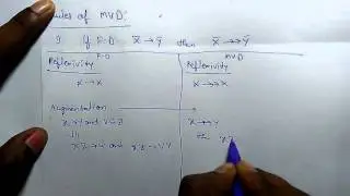 TRIVIAL MULTIVALUED DEPENDENCY and Rules for MVD