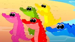 Five Crocodile Went Swimming One Day And Nursery Rhyme For Kids