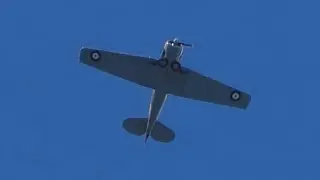 North American T-6H Harvard Mk.IV AJ841 flying over Wyndham Park, Grantham 09/09/2025