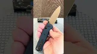 Benchmade Bugout in Blue Grivory and FDE Blade! #edcknife #edc #benchmade