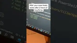 Code Finally Works After 2 Hours Of Bug Fixing #shorts