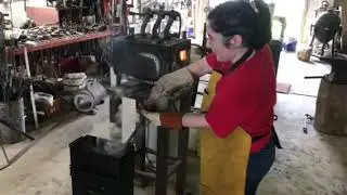 Students Gain Hands-On Forging Experience . . . Making Knives