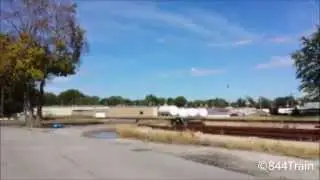 New KCS ACe #4141 Leads Eastbound Grain at Main with UP Assist!!!