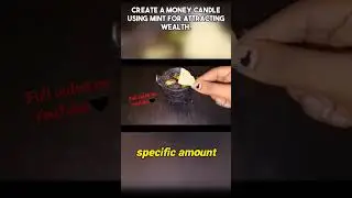 Manifesting Abundance Simple Money Candle spell #MoneyMagic #ProsperitySpell #AbundanceManifestation