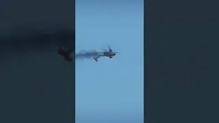 Боевой вертолет попадает в засаду и под обстрел ПВО!